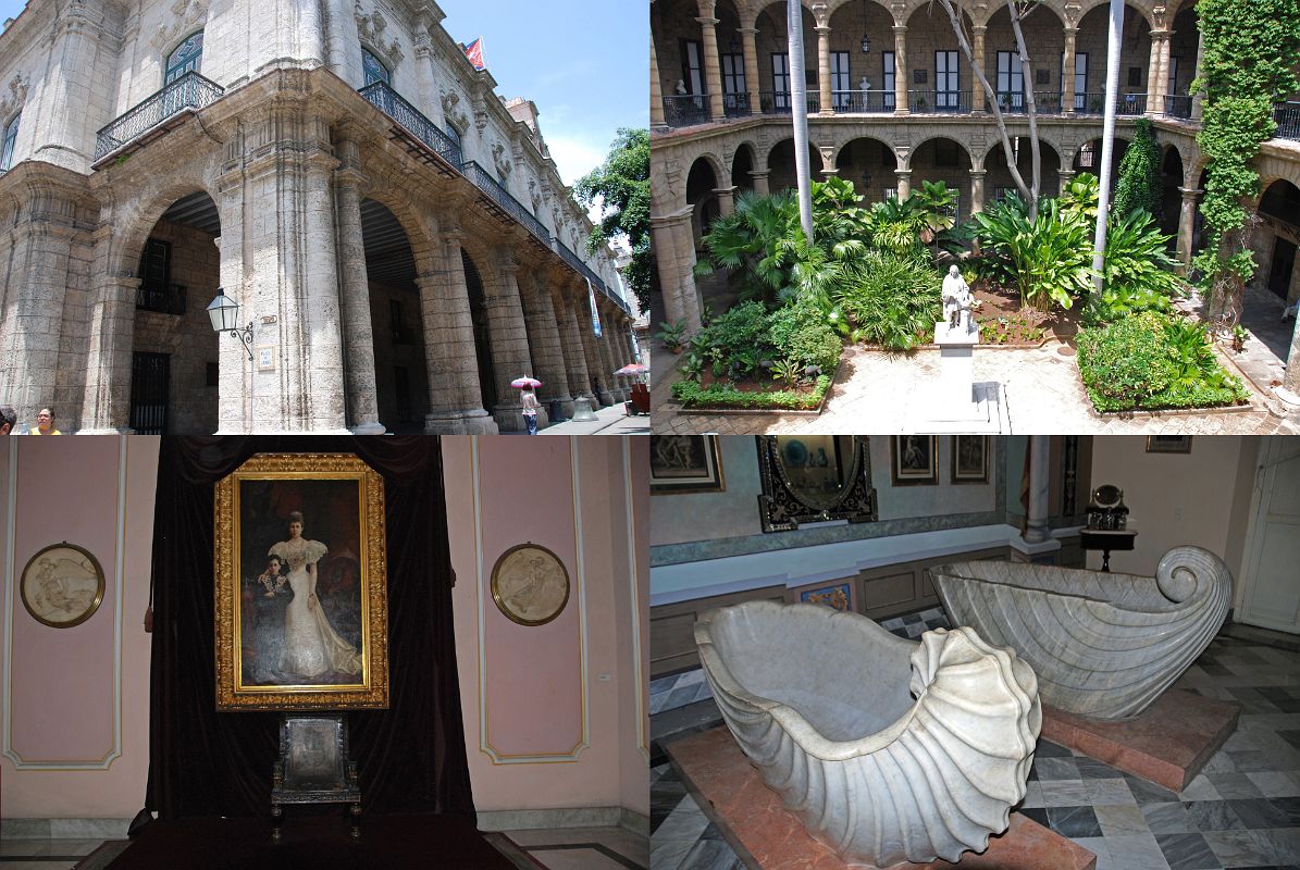 22 Cuba - Old Havana Vieja - Museo de la Ciudad, Havana City Museum, Christopher Columbus statue, Throne Room, Bathtubs
